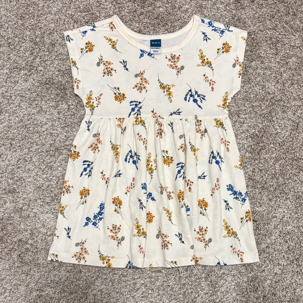 LIKE NEW Old Navy Floral Print Baby Dress